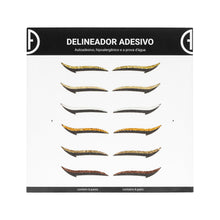 Load image into Gallery viewer, Classic Eyeliner Sticker With Gold Glitter ALL EYES - Agustin Fernandez
